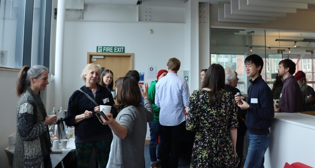 image showing people networking during a coffee break